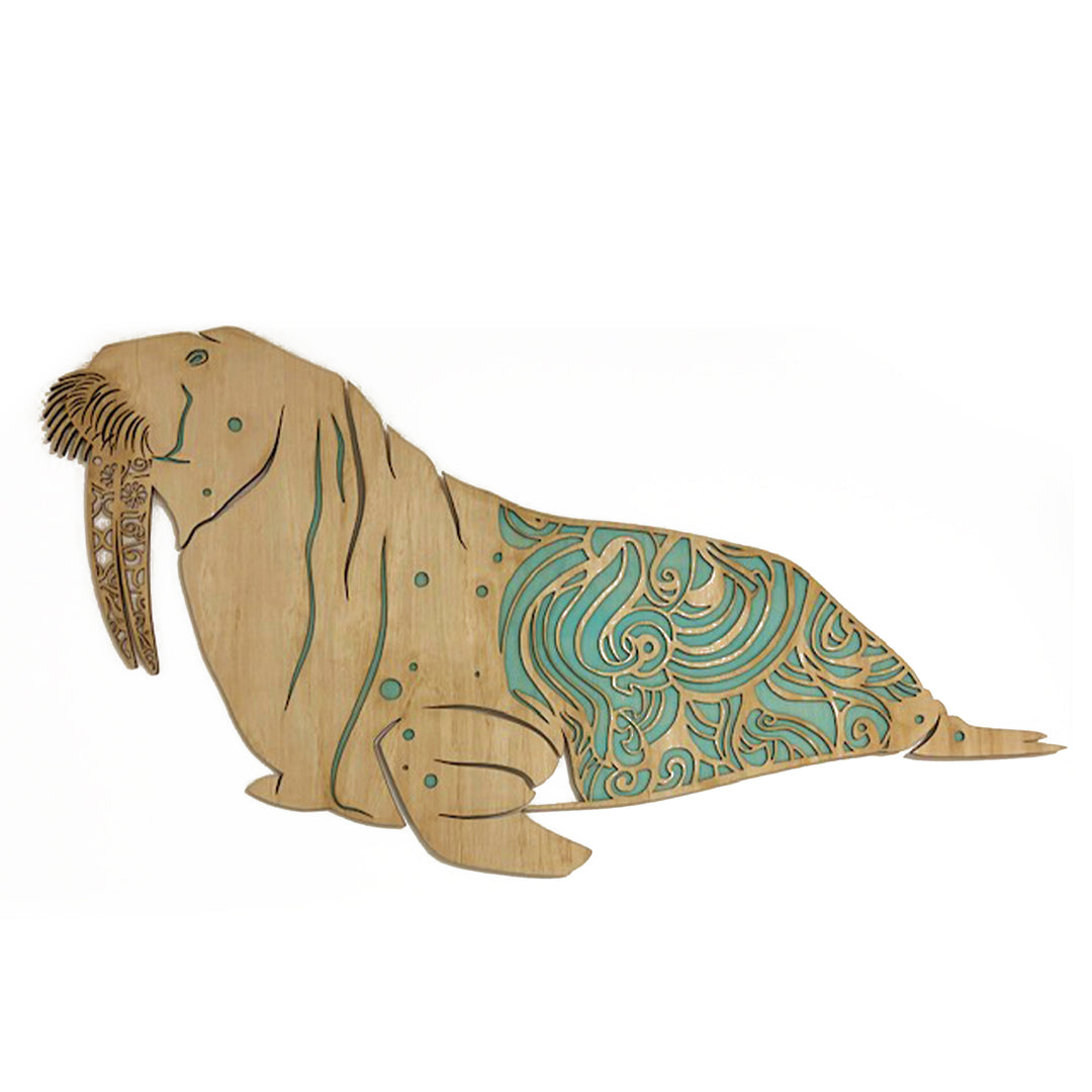 Walrus - mandala style layered Wall Art