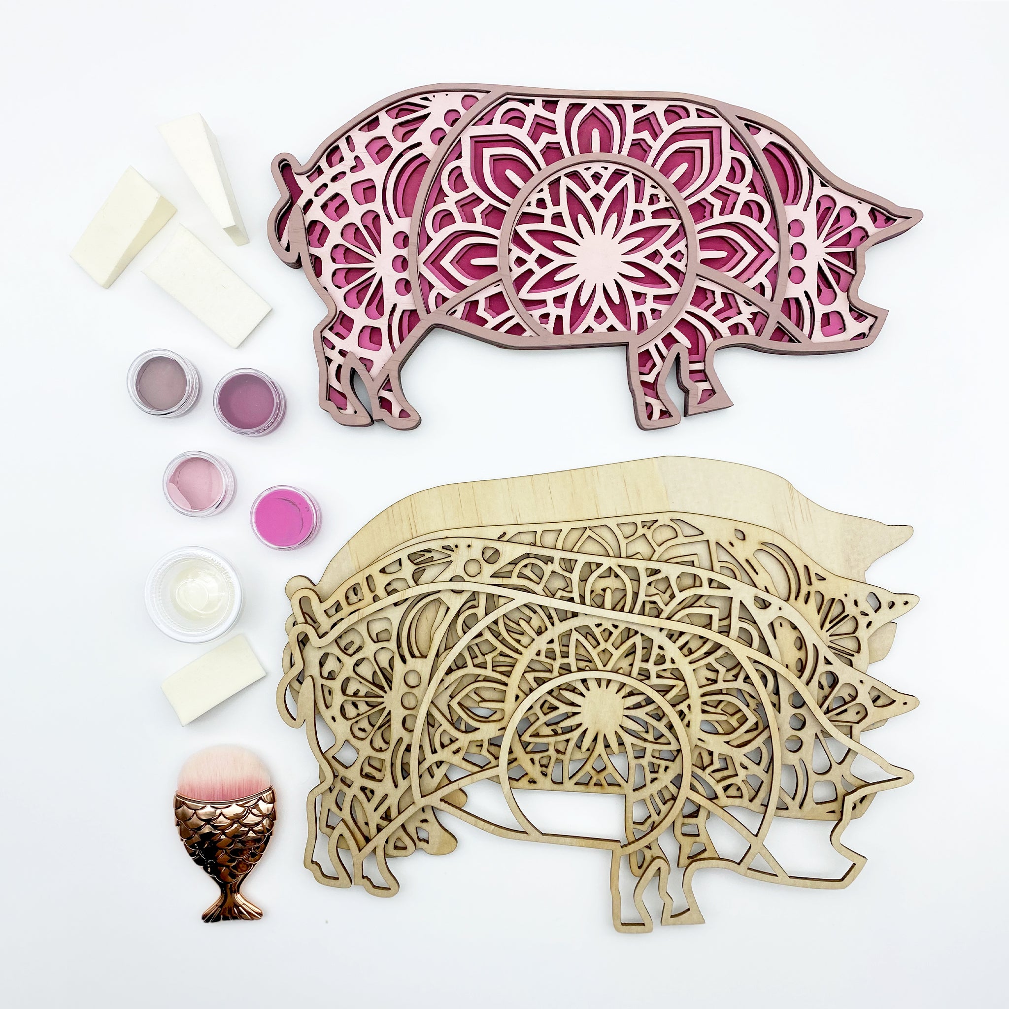Pig - Layered Mandala Art & Craft Kit