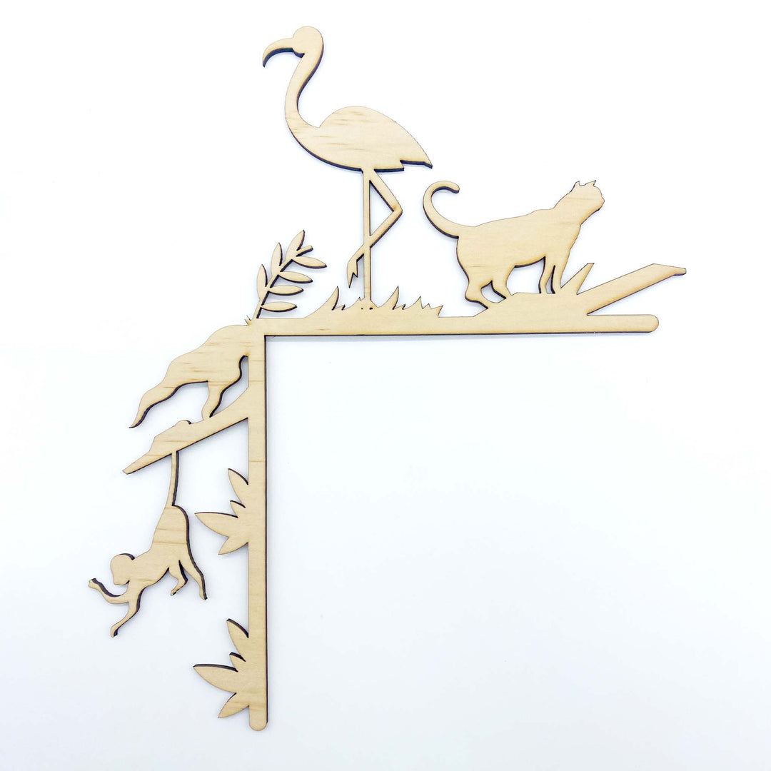 Flamingo, monkey, big cat  Wall Art | Window or Door Trim | Home Decor