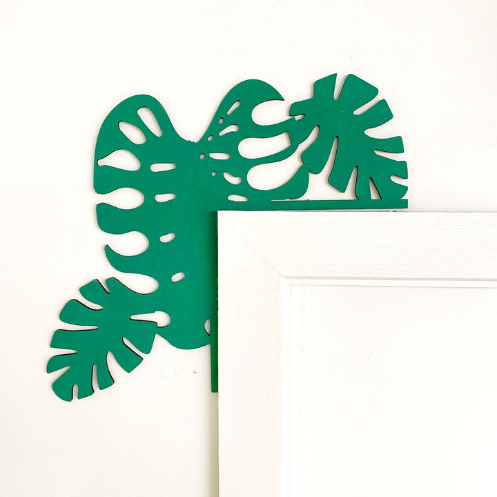 Monstera leaf Wall Art | Window or Door Trim | Home Decor