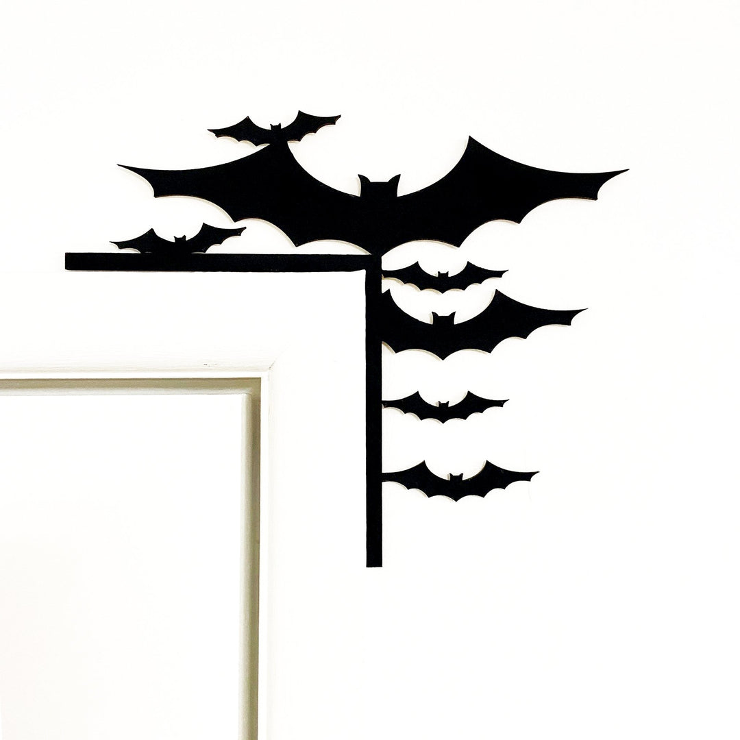 boys bedroom decor, bats, door trim, door decoration, window trim, window decoration, window accent, door accent, 