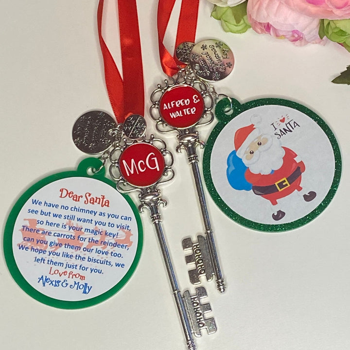 Santa Key |Santa's Magic Key | Personalised Santa Key | Hanging Santa Key | Christmas Eve box | Santa's Key