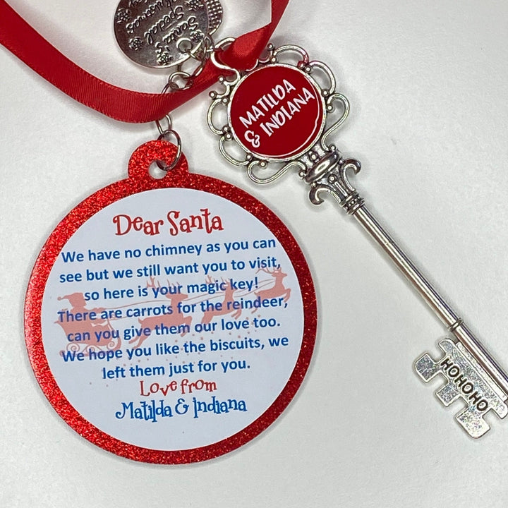 Santa Key |Santa's Magic Key | Personalised Santa Key | Hanging Santa Key | Christmas Eve box | Santa's Key