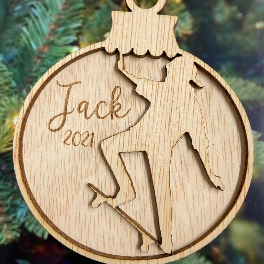 Personalised Christmas Bauble |  skateboard keepsake | skateboard personalised | Made in Australia