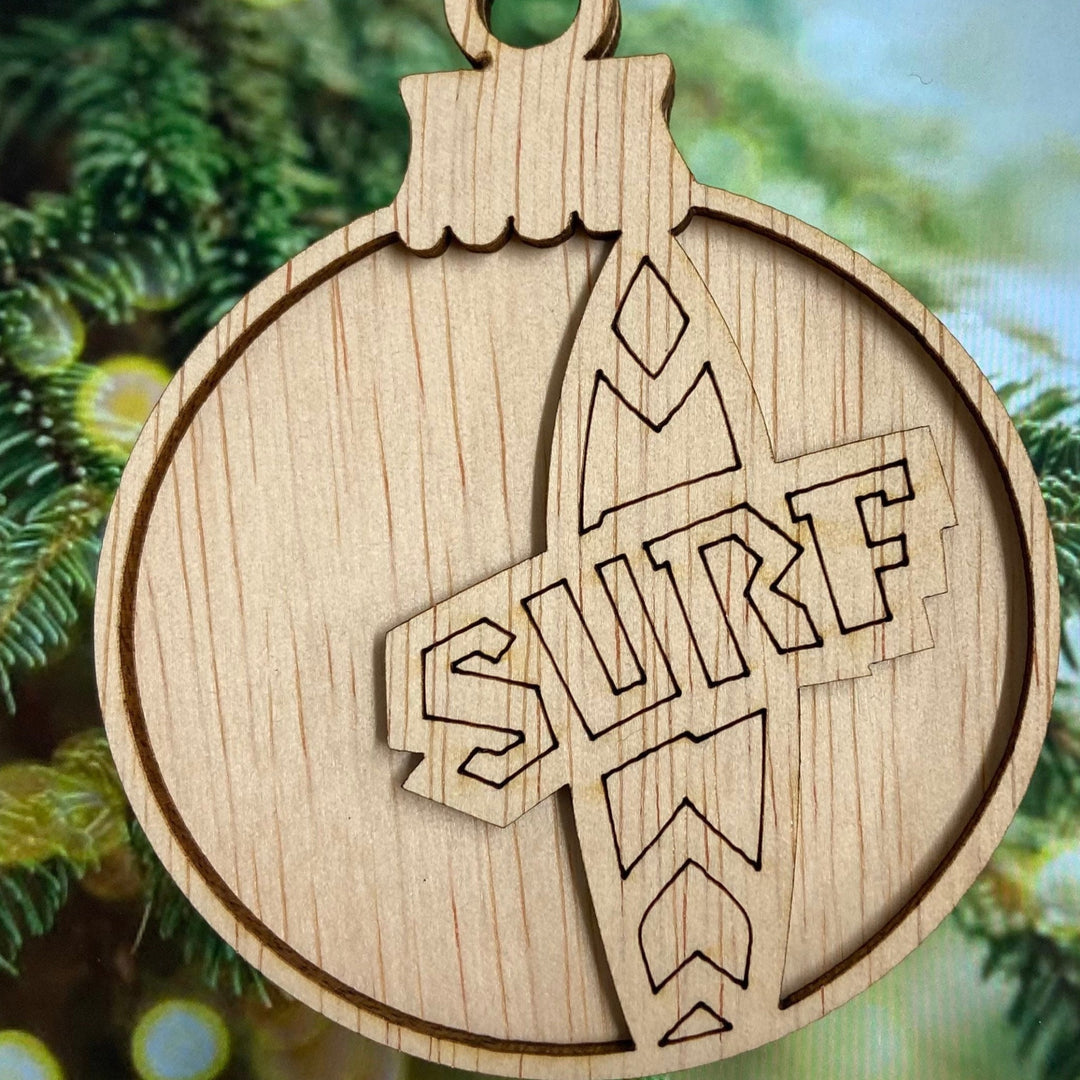 Personalised Christmas bauble | Surfboard Bauble personalised | Christmas keepsake | personalised memento | Made in Australia