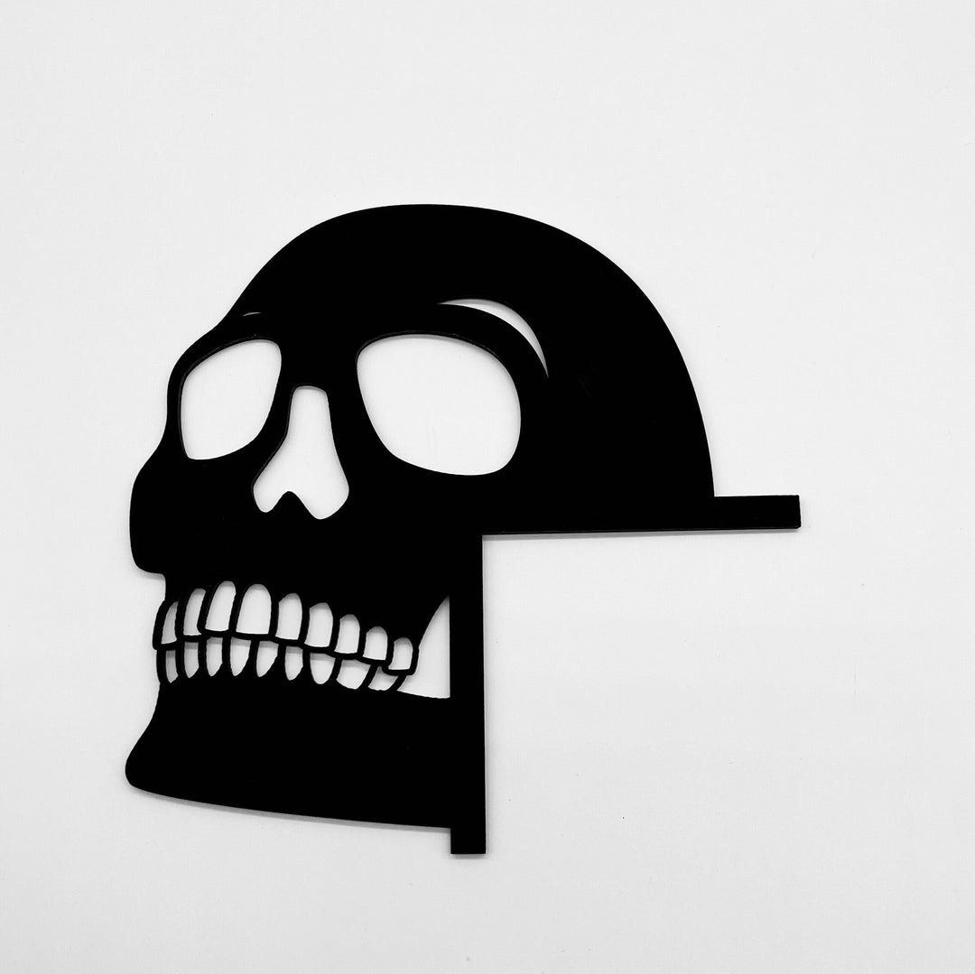 Skull door trim art | Halloween decor | Wall art ideal for renters