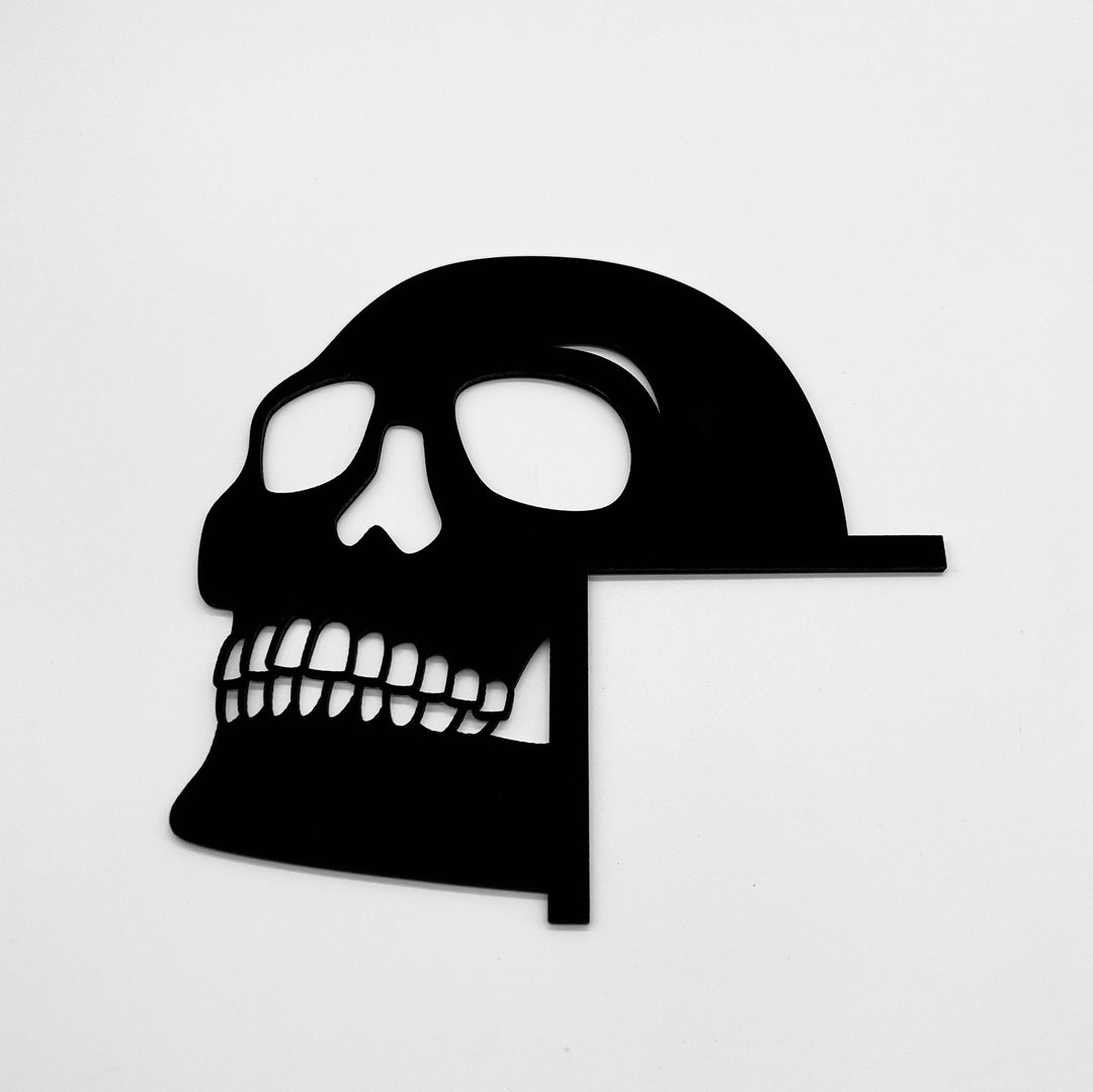 Skull door trim art | Halloween decor | Wall art ideal for renters