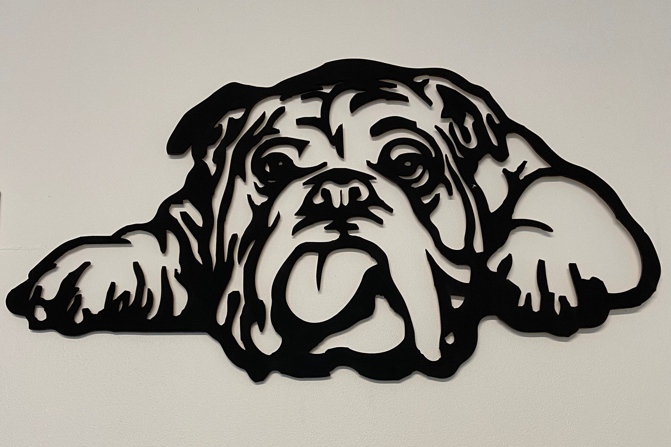 Bulldog Wall Art, made in australia