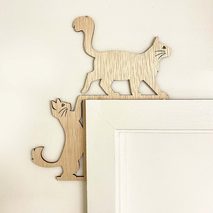 Cat door trim art | window trim art | Cat corner trim | Cat Wall Art | Cat decor