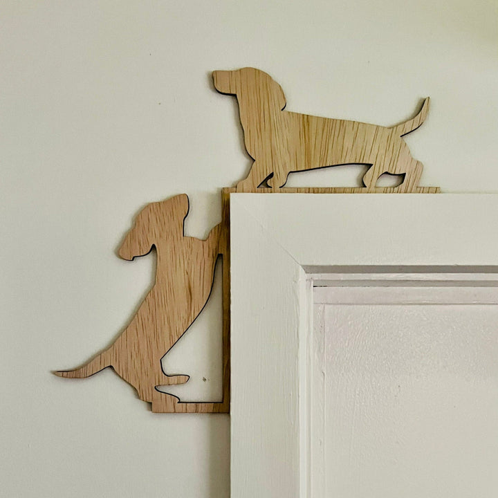 Dachshund Window or Door Trim, Dachshund dog Wall Art, Dachshund Home Decor