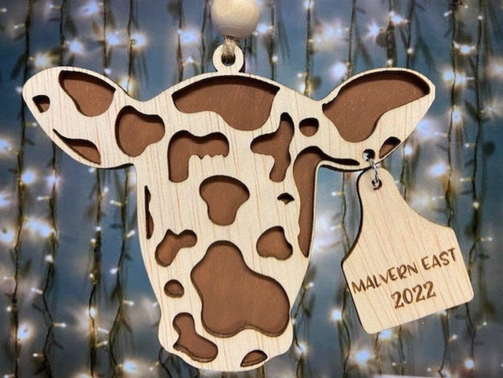 Personalised Christmas Bauble | Cow Bauble | cow lover keepsake | personalised keepsake | Christmas keepsake | Made in Australia