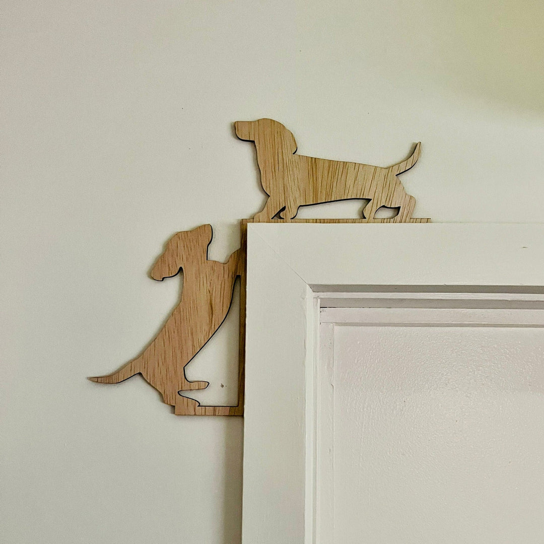 Dachshund Window or Door Trim, Dachshund dog Wall Art, Dachshund Home Decor