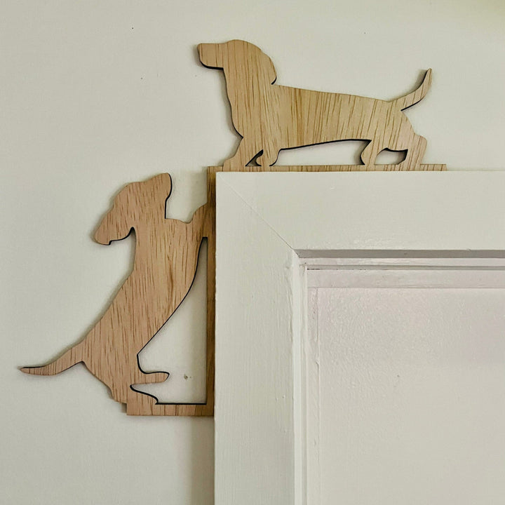 Dachshund Window or Door Trim, Dachshund dog Wall Art, Dachshund Home Decor