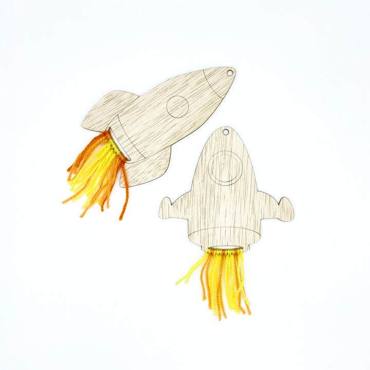 rocket kit, art and craft kit, kids craft kit, spaceship art kit,