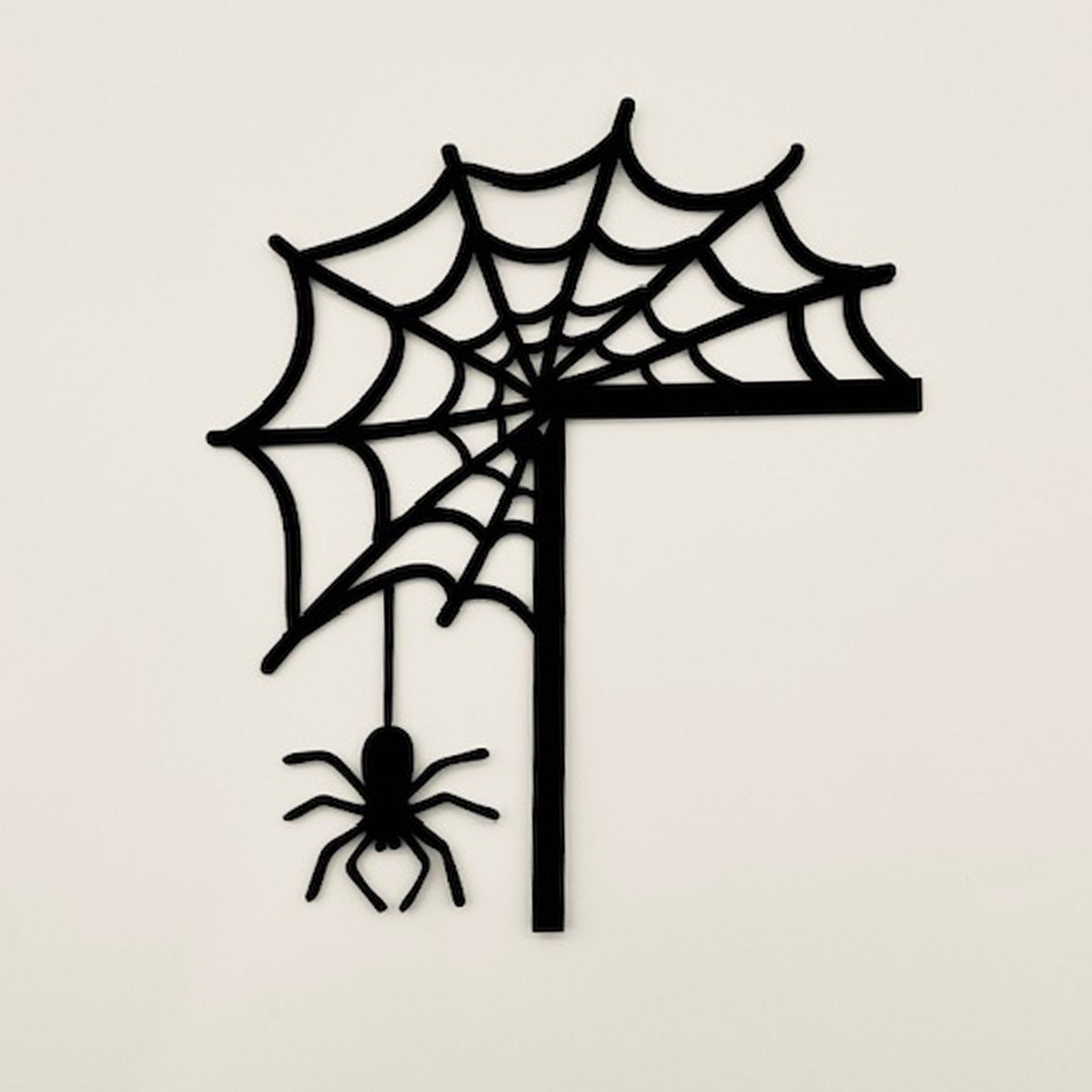 Spider hanging from Web Door or Window decor