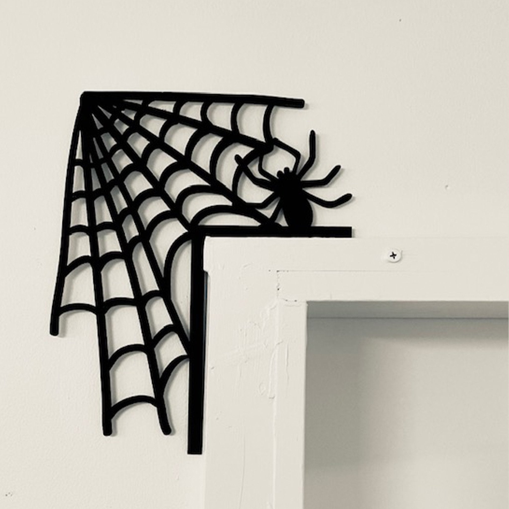 Spiderweb with spider Door or Window decor